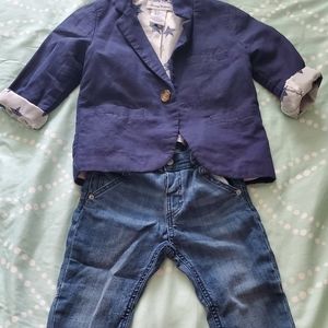 Zara jeans 2t and blazer